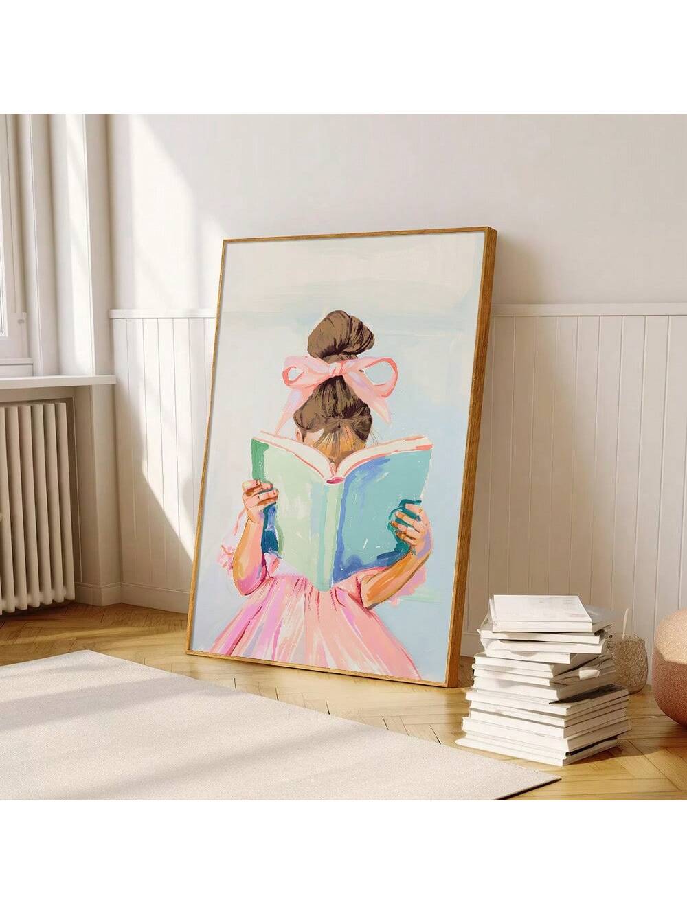 Celebrate the joy of reading with this Charming Little Girl Reading Wall Art Print. Designed with minimalist elegance, it adds a serene and thoughtful touch to bedrooms and dorm rooms. Perfect for book lovers, this art piece inspires a love for literature while enhancing your space with subtle, aesthetic charm. Crafted to complement modern decor, it’s an ideal choice for creating a cozy, inspiring environment.