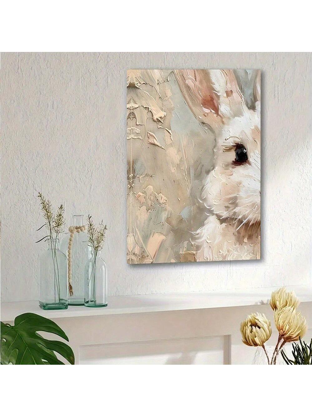 Experience the whimsical beauty of spring with our Charming Pastel Rabbit Canvas Art. This charming piece is perfect for adding a touch of joy and color to any room, making it the ideal spring decor. It also makes for a thoughtful and unique gift for your loved ones.