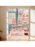 Add a touch of sweetness to your home with this expertly crafted framed canvas poster featuring cherry cupcakes and ice cream. Its charming pink tones and detailed bakery imagery create a warm, inviting atmosphere perfect for kitchens, dining areas, or cozy nooks. Durable and elegantly framed, this wall art combines aesthetic appeal with lasting quality, making it an ideal choice for enhancing your home decor with a subtle yet delightful bakery theme.