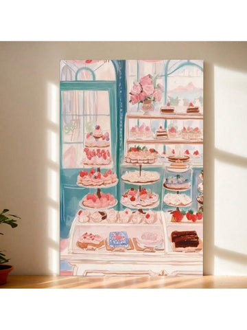 Add a touch of sweetness to your home with this expertly crafted framed canvas poster featuring cherry cupcakes and ice cream. Its charming pink tones and detailed bakery imagery create a warm, inviting atmosphere perfect for kitchens, dining areas, or cozy nooks. Durable and elegantly framed, this wall art combines aesthetic appeal with lasting quality, making it an ideal choice for enhancing your home decor with a subtle yet delightful bakery theme.
