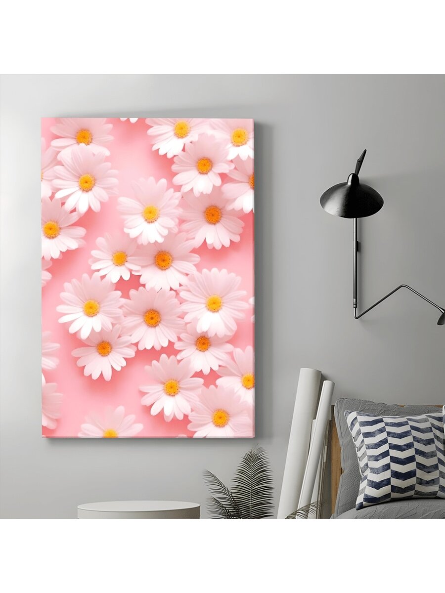 Elevate your interior design with this sophisticated Pink Daisies Canvas Wall Art. The preppy aesthetic features delicate daisy motifs in charming pink hues, creating a focal point that complements modern and traditional spaces alike. Expertly crafted on premium canvas, this piece delivers both visual impact and lasting quality, making it an essential addition for discerning homeowners seeking to enhance their décor with refined botanical elements.