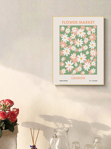 Add a charming touch to your home decor with our Pink Daisy Print Canvas Art. Featuring a waterproof design, this floral print can be displayed on a wall or table. Made with high-quality canvas, it adds a touch of beauty to any room.