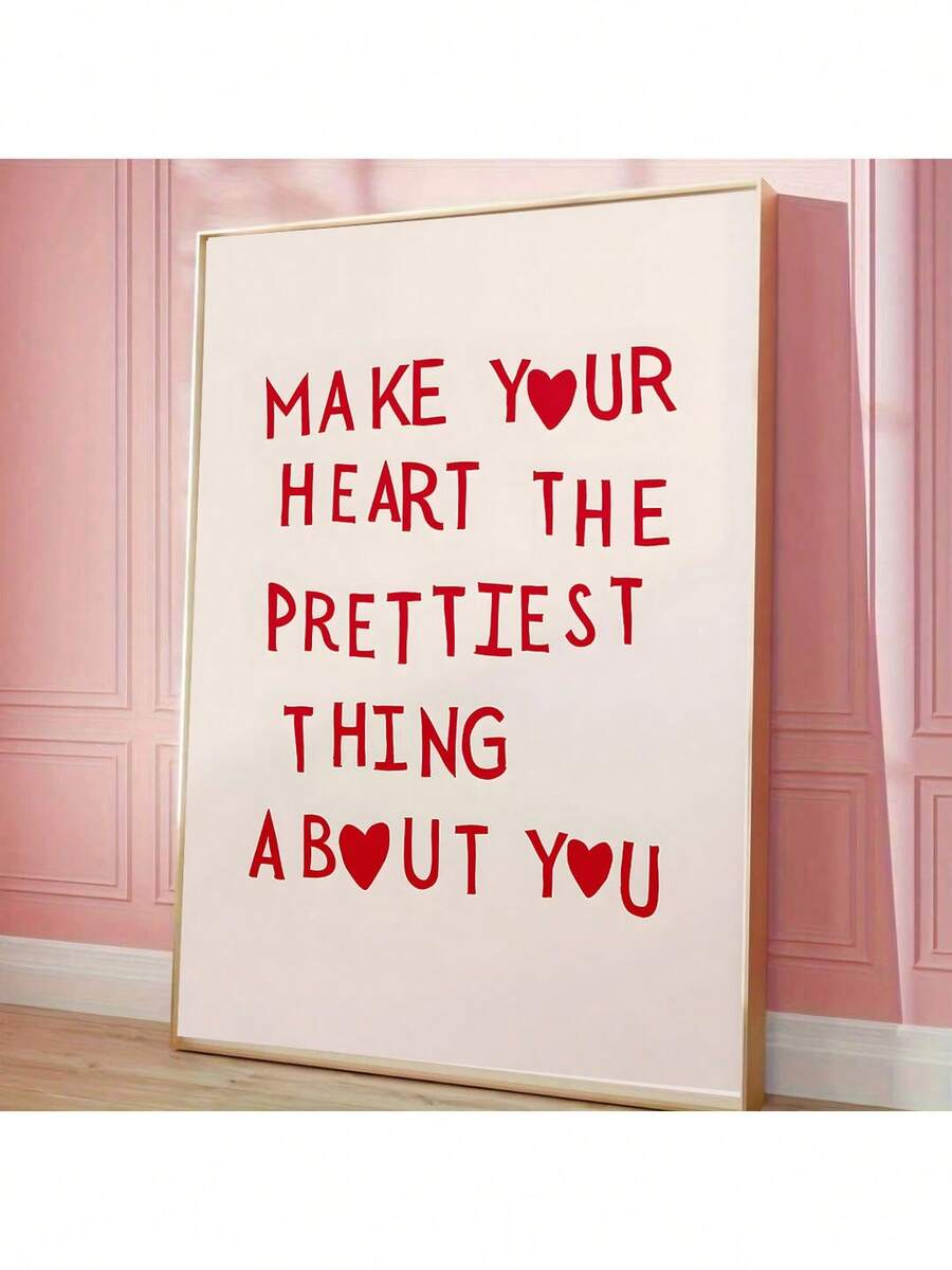 Transform your space with this charming pink heart pattern canvas wall art, perfect for adding warmth and romance to any room. Crafted from quality canvas material, this hanging painting features a delicate multicolor heart design with a simple, elegant aesthetic. The removable nature makes it easy to reposition or refresh your decor whenever you like. Ideal for bedrooms, living rooms, or as a thoughtful Valentine's Day gift, this piece brings a touch of love and sophistication to your home without requirin