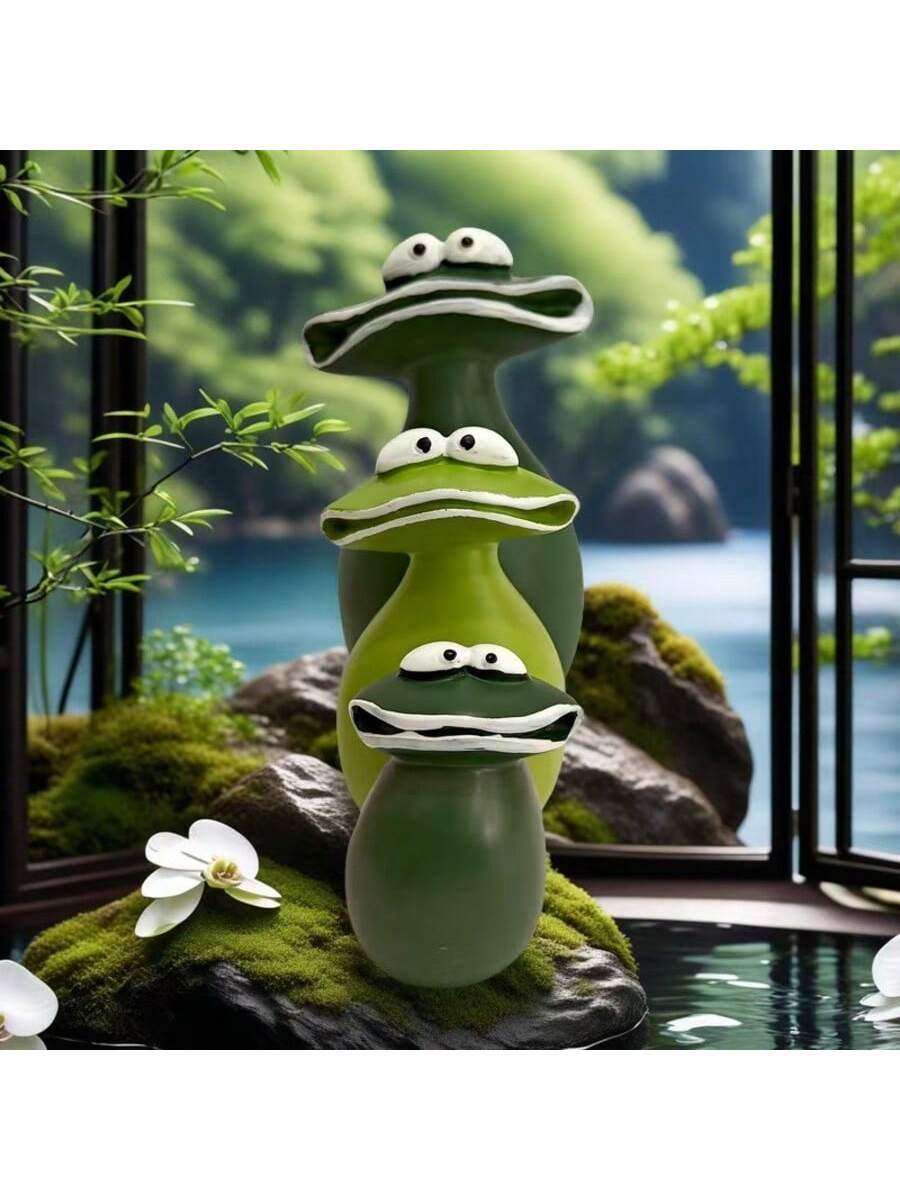 This charming resin frog figurine is the ideal addition to any home, garden, or yard. Its adorable design will add a touch of cuteness to your decor. Made from high-quality resin, it is durable and long-lasting. Bring a smile to your face with this perfect decor piece.