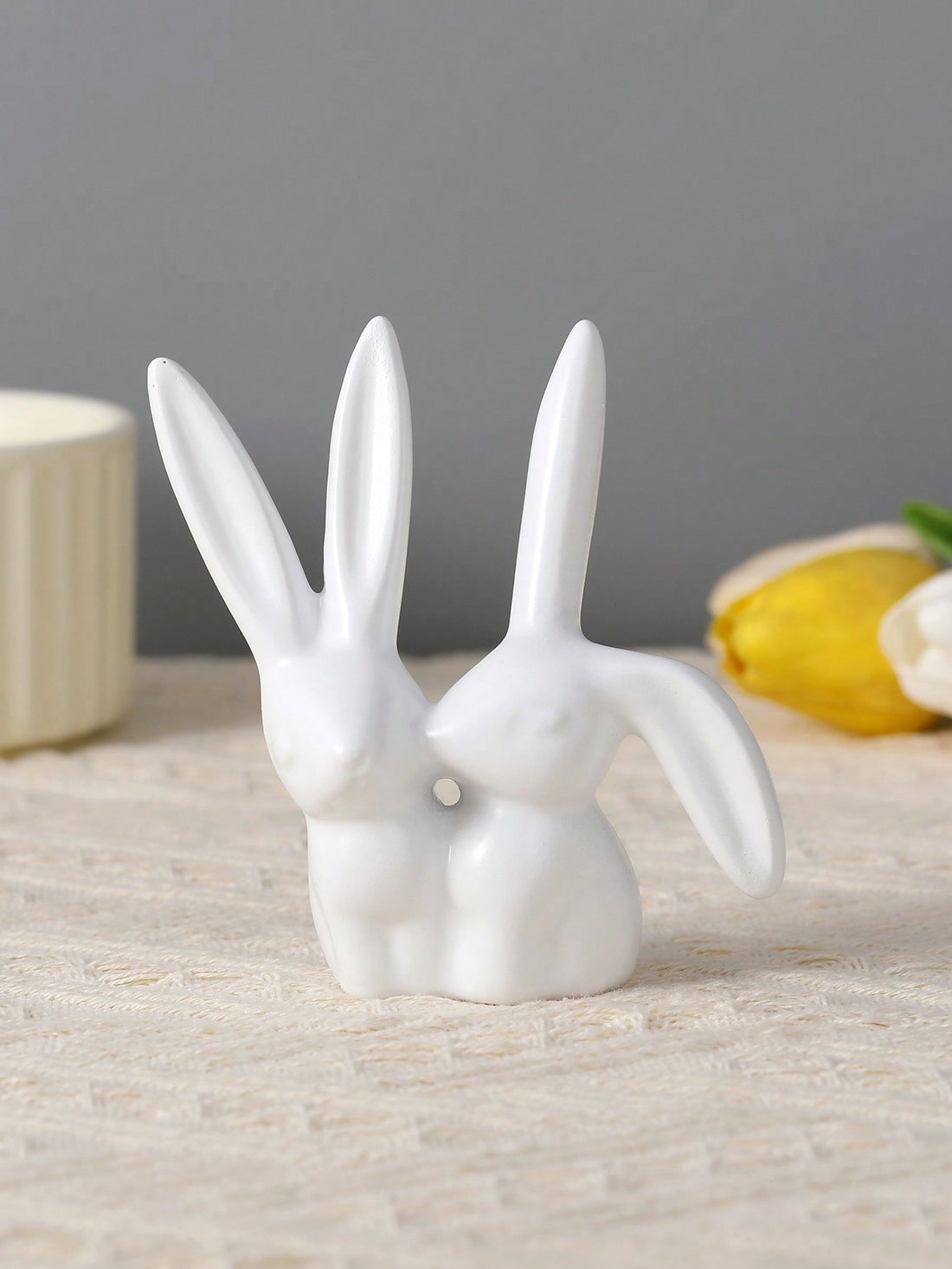 Add a touch of charm to any room with our Charming Resin Rabbit Couple Figurine. Crafted with attention to detail, this figurine is perfect for any occasion and will make a lovely addition to any home decor. Made of durable resin, it is designed to last for years to come.