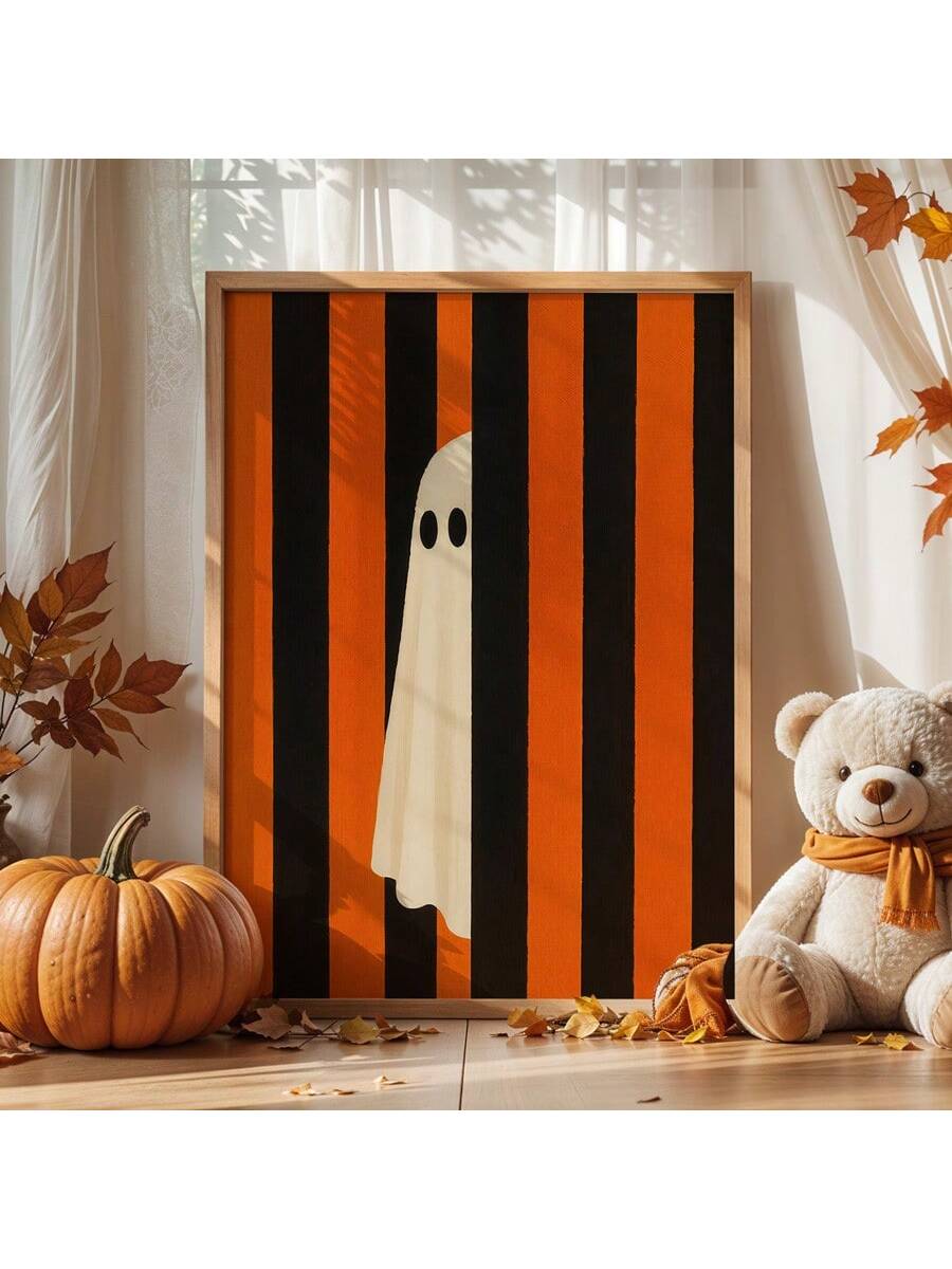 Capture the nostalgic spirit of autumn with this Charming Retro Halloween Ghost Art Print. Perfect for adding a cozy, vintage touch to any room, this artwork blends classic Halloween imagery with warm, inviting colors. Its timeless design enhances seasonal decor, creating an atmosphere that’s both festive and comforting throughout the fall months. Ideal for collectors and enthusiasts seeking expert-quality wall art that celebrates the charm of Halloween traditions.