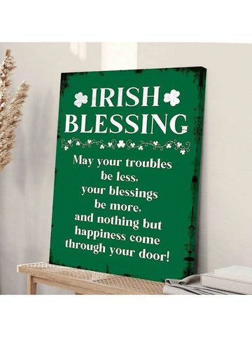 Enhance your St. Patrick's Day celebrations with our Charming Shamrock Wall Art. Crafted from rustic wood, this exquisite piece features a traditional Irish blessing. Perfect for bringing a touch of the Emerald Isle to any room, this wall art adds a warm and festive atmosphere to your home.