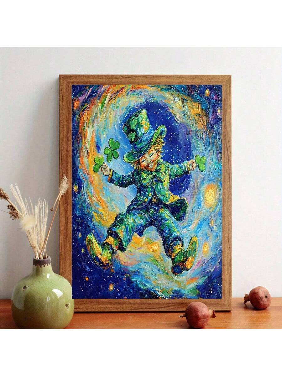 This charming canvas art captures the festive spirit of St. Patrick's Day with a vintage leprechaun design. Hang it on your wall as a delightful decoration or give it as a unique gift. Made with quality materials, it's the perfect addition to any home's holiday decor.