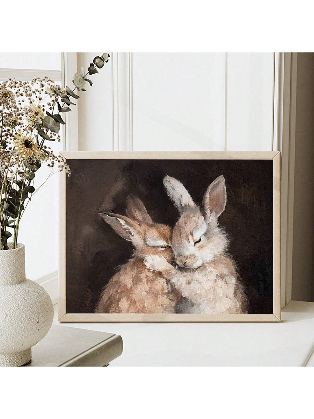 Add a touch of charm to your Easter home decor with our Charming Vintage Bunny Canvas Wall Art. The high-quality canvas print showcases a delightful bunny design that is perfect for adding a festive touch to any room. Celebrate the season with a nostalgic piece that is sure to bring joy to your space.