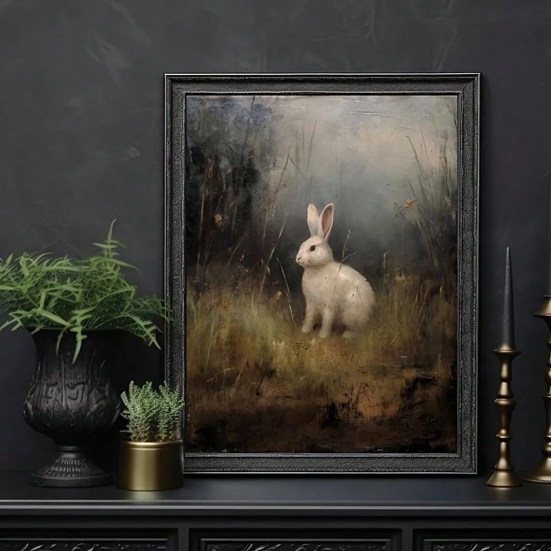 Bring a touch of whimsy to your home or office décor with our Charming White Bunny in Woods Canvas Print. This high-quality wall art features a delightful bunny in a springtime forest setting, perfect for Easter or any time of year. Elevate your space with this charming and unique addition.