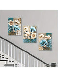 Elevate your interior with this chic 3-piece floral canvas wall art set, designed to complement modern home décor. Each piece features detailed floral imagery that brings a fresh, sophisticated ambiance to living rooms, bedrooms, or offices. Crafted for easy installation, this set offers a seamless way to enhance your space with timeless elegance and subtle color accents. Ideal for those seeking a refined yet inviting atmosphere.