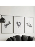 Elevate your space with this Chic 3-Piece Silver Heart Candy Posters Set, featuring eclectic Y2K-inspired designs. Each poster showcases sleek silver heart motifs that add a modern yet nostalgic touch, perfect for enhancing aesthetic room decor. Ideal for those seeking a refined blend of contemporary style and vintage charm, this set transforms any wall into a curated art display that reflects expert taste and attention to detail.