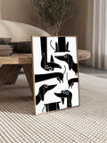 Elevate your space with this Chic Black and White Dachshund Silhouette Canvas Art, designed for a modern aesthetic in both home and office settings. The minimalist black and white palette highlights the distinctive dachshund profile, adding a sophisticated yet playful touch to any wall. Crafted on high-quality canvas, this piece offers durability and sharp detail, making it a timeless accent that complements contemporary interiors with expert style.