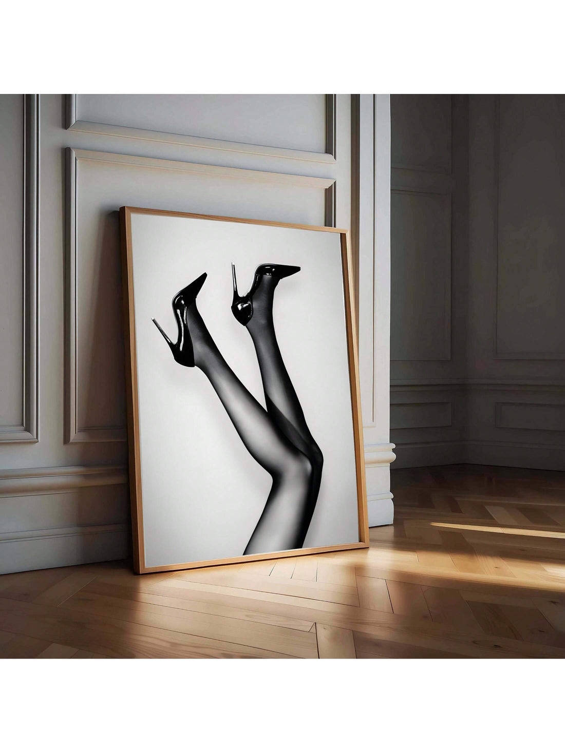 Add a touch of elegance to your space with our Chic Black and White High Heels Canvas Art Print. Perfect for fashion lovers, this luxury piece of wall decor will elevate any room, whether it's your bedroom, living room, or dorm. Crafted with high-quality materials, it's a stylish addition to any home.