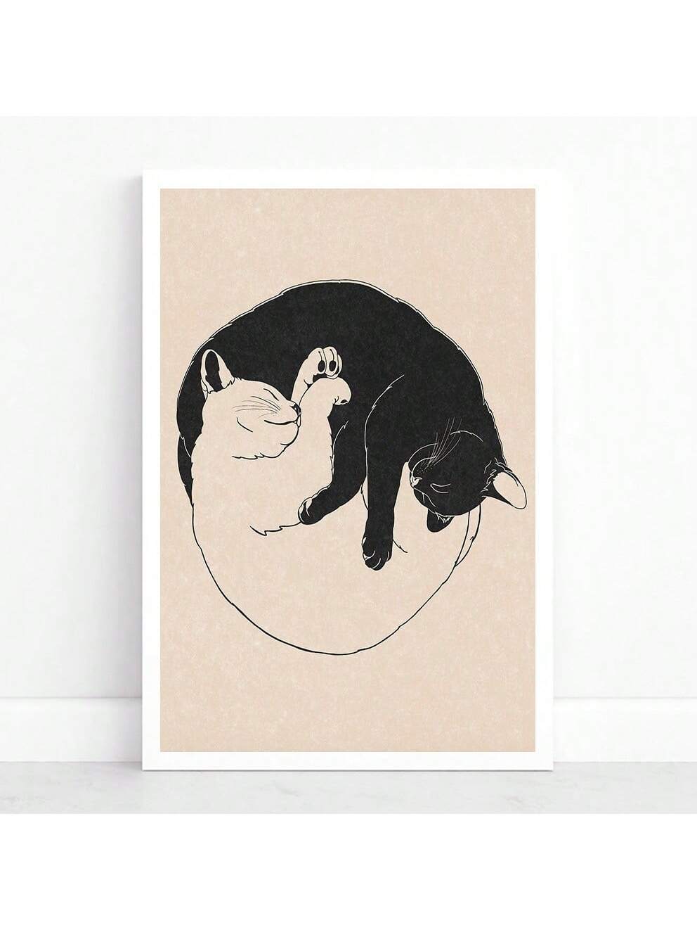 Elevate your home decor with our Chic Bohemian Cat Canvas Art. This vintage-inspired minimalist wall decor adds a touch of sophistication to any room. Made with high-quality canvas, it features a unique and charming design of a cat with a bohemian flair. Transform your space and express your personal style with this beautiful piece.