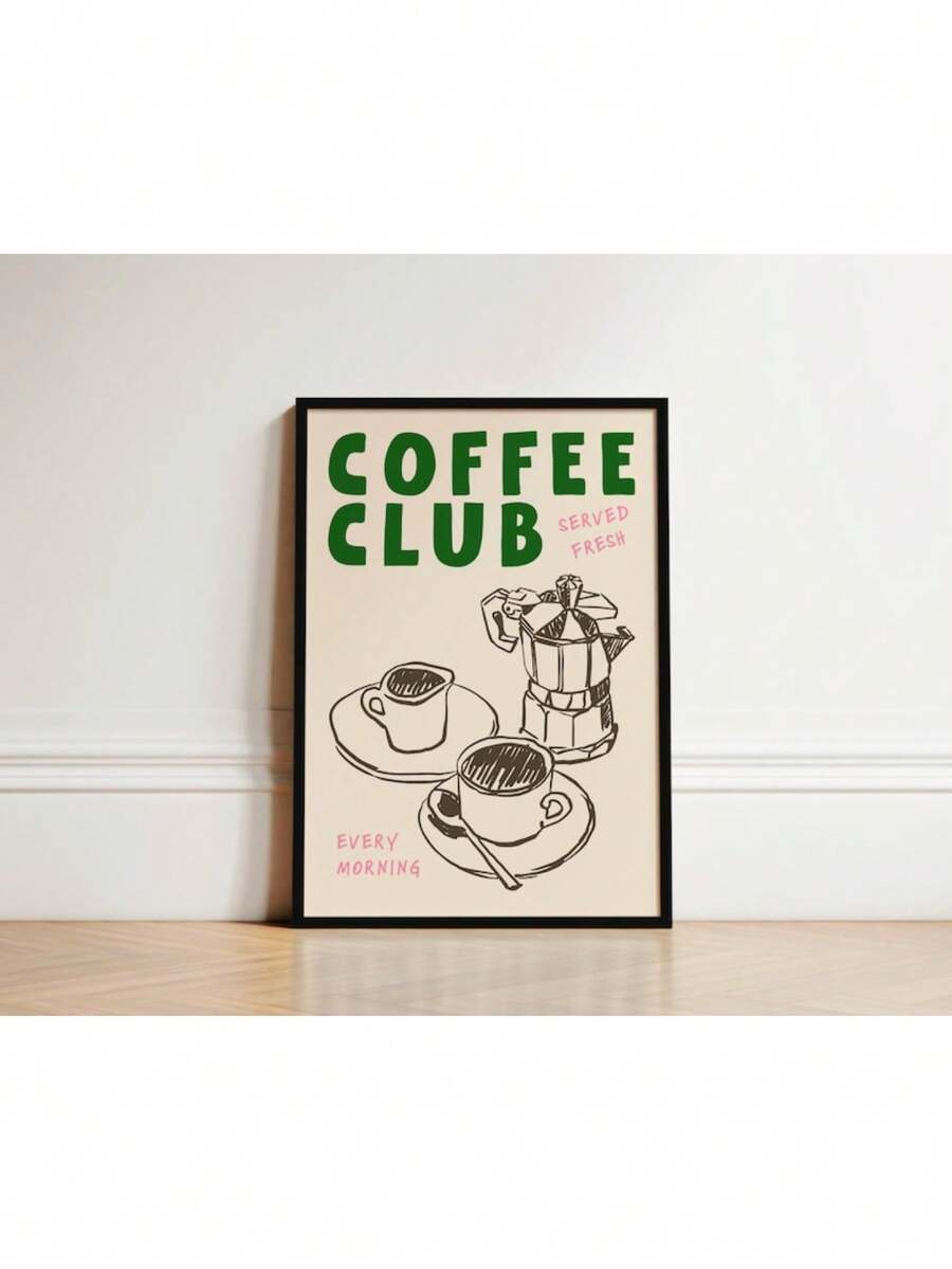 Discover the perfect blend of style and substance with this Coffee Club kitchen print. This modern canvas artwork artfully combines coffee culture with musical elements, presented in eye-catching multicolor tones that complement contemporary and eclectic interiors. Built on waterproof canvas for lasting durability and easy maintenance, it's designed to withstand kitchen humidity and daily wear. Pick your preferred format—framed for a finished, gallery-ready appearance, unframed for bespoke framing options,