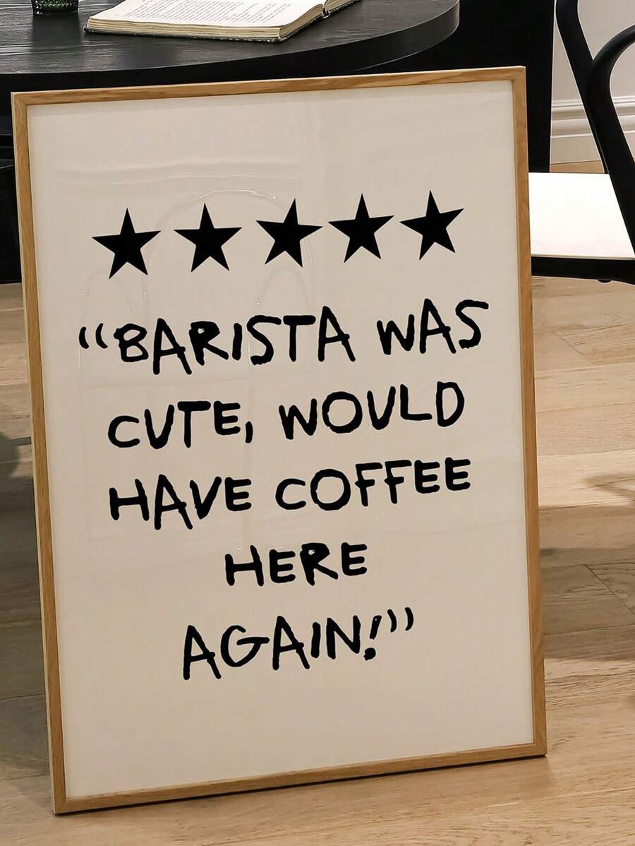 Transform your kitchen into a coffee lover's sanctuary with this striking framed canvas print. Featuring a captivating blend of geometric, graphic, and typographic elements in multicolor tones, this piece combines artistic flair with everyday charm. The simple yet sophisticated design complements any décor style while celebrating your passion for coffee culture. Crafted from quality canvas and housed in a sturdy frame, it's both waterproof and removable, making it perfect for renters and decorators alike. W