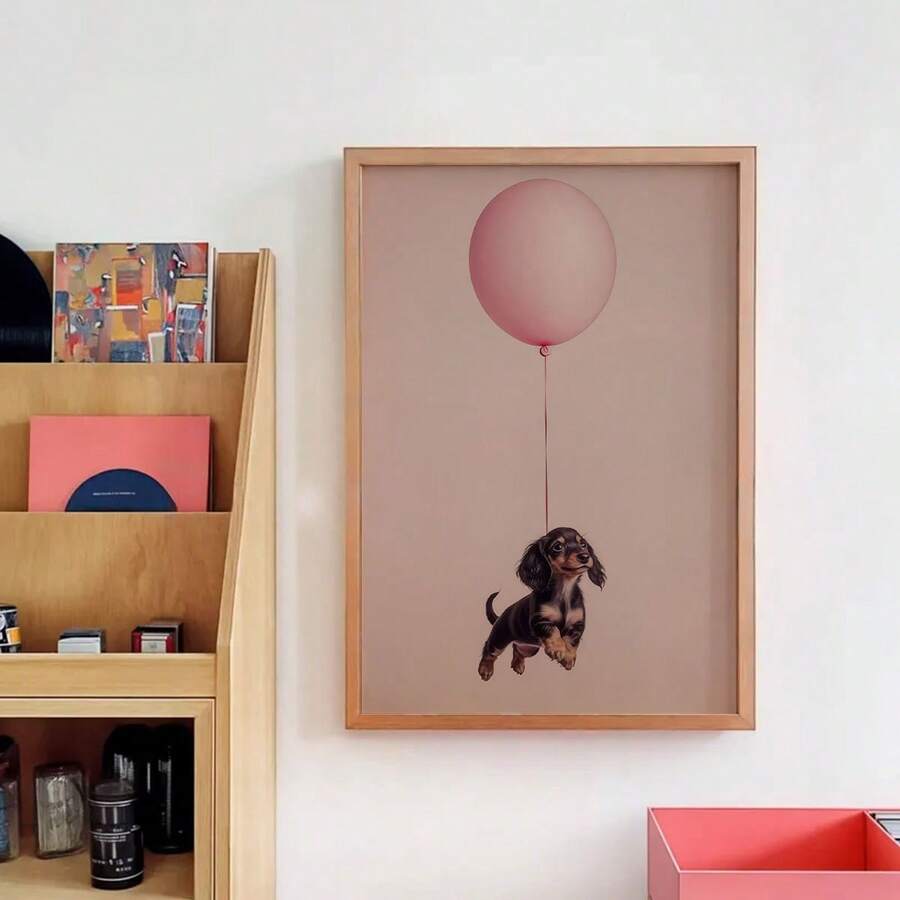 Celebrate your love for dachshunds with this chic canvas art piece. Featuring a stylish pink design, this trendy poster brings personality to any dog lover's space. The water-proof canvas material makes it perfect for bathrooms, bedrooms, or living areas. No frame needed—simply hang and enjoy. Whether displayed indoors at home or in an outdoor setting, this fashionable artwork adds a playful touch to your décor. Ideal for dog enthusiasts who appreciate modern, whimsical style.