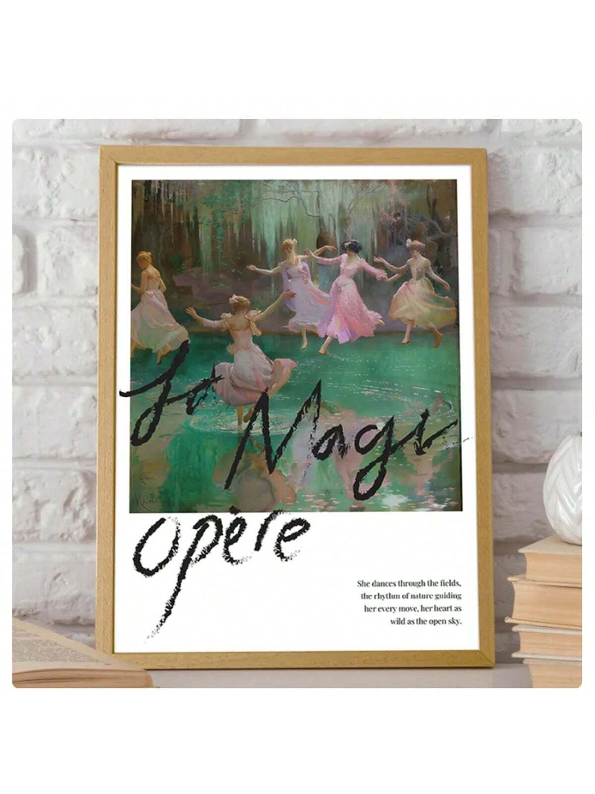 Elevate your interior with this Chic Dancing Girl Wall Art Print, featuring a romantic Rococo floral design that adds elegance and charm to feminine spaces. Expertly crafted, this print blends delicate floral motifs with graceful movement, creating a timeless piece that enhances any room’s ambiance. Perfect for bedrooms, dressing areas, or cozy corners, it brings a refined, artistic touch that complements sophisticated décor styles.