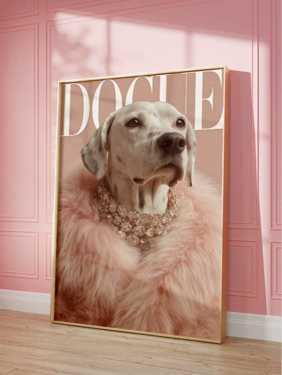 Bring warmth and personality to any space with this chic frameless dog portrait art print. Featuring a gentle canine design rendered in modern style, this canvas piece adds character to bedrooms, living rooms, and dorm spaces alike. The waterproof canvas ensures durability and easy maintenance, making it perfect for any environment. Display it solo for a minimalist statement or pair it with other prints for a gallery wall effect. A stylish way to celebrate your love for dogs while elevating your home decor.