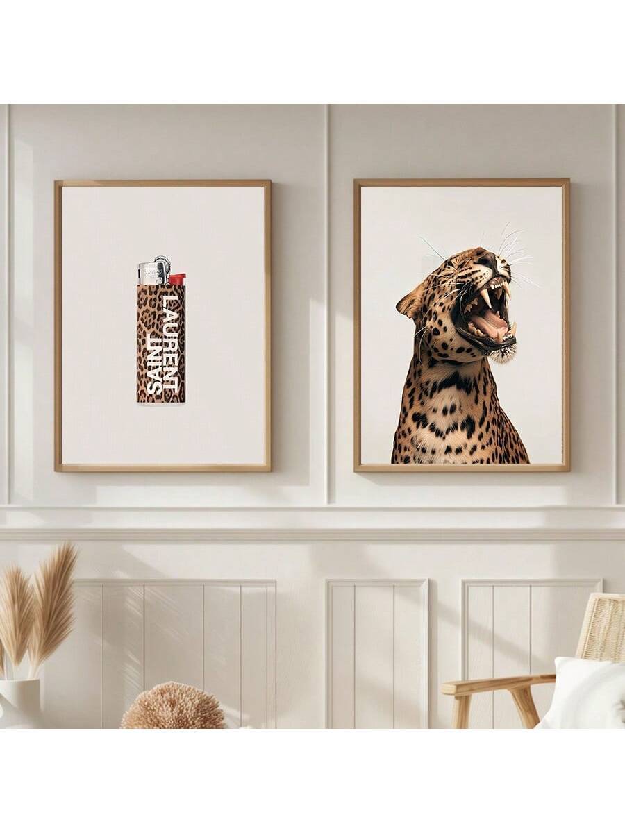 Elevate your interior with these Chic Leopard Canvas Art Prints, featuring a trendy cheetah design that adds a sophisticated touch to bedrooms and living rooms. Crafted on high-quality canvas, this wall decor combines modern style with timeless wildlife elegance, making it an ideal choice for those seeking to enhance their space with a bold yet refined statement piece.