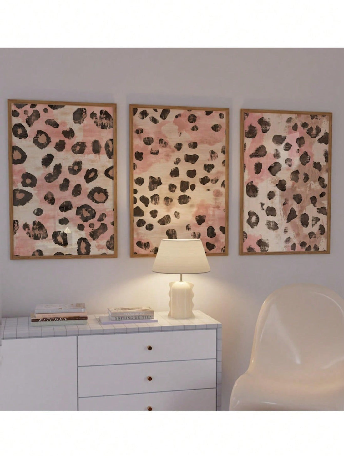 Elevate your interiors with the Chic Leopard Pattern Wall Art Set, designed for discerning tastes seeking a blend of preppy charm and modern flair. These prints offer a sophisticated aesthetic that seamlessly complements stylish home decor, adding depth and bold character to any room. Crafted with attention to detail, the set invites a polished, curated look while making a confident statement in your living space.