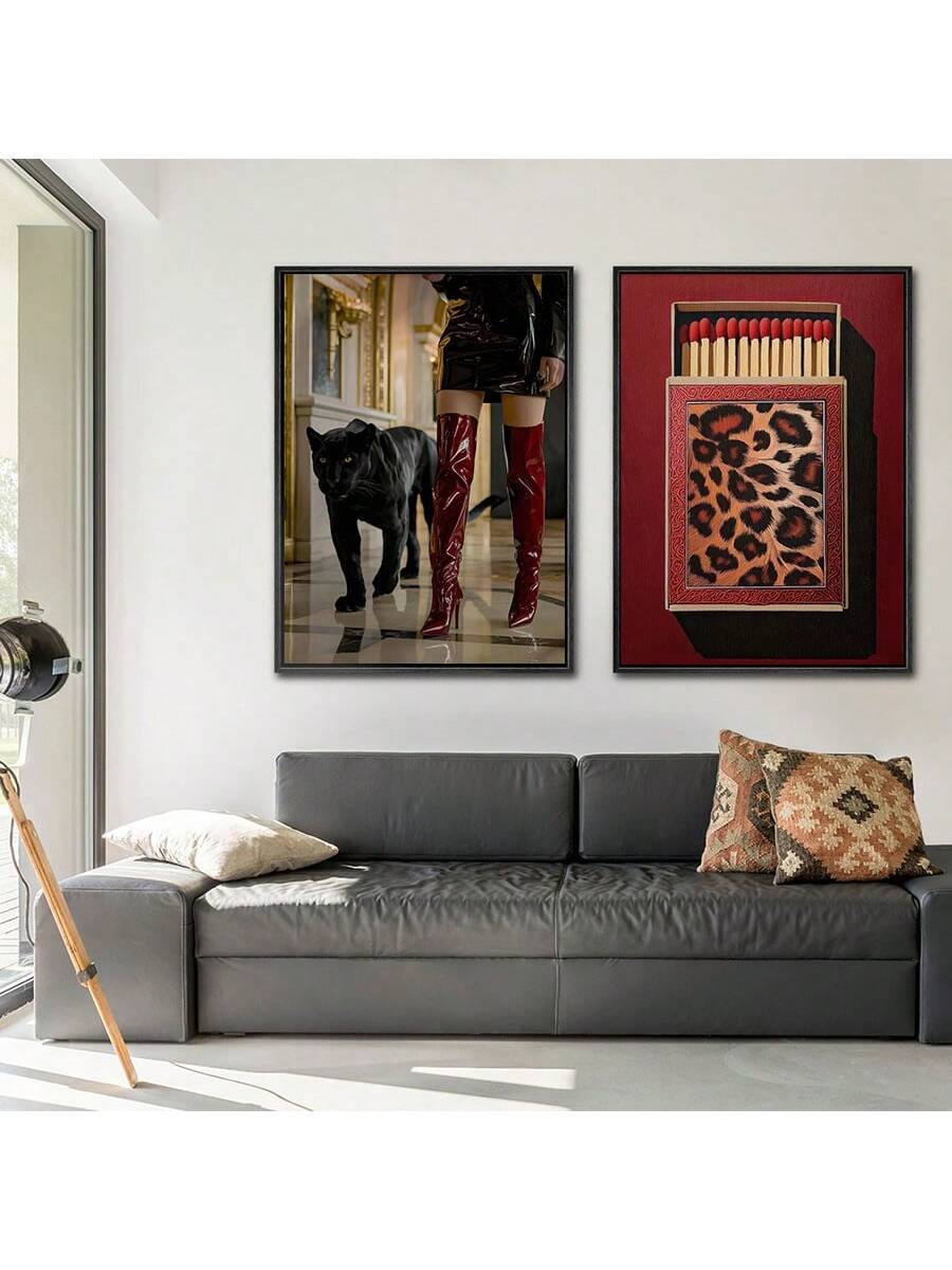 Elevate your interior with this Chic Leopard Print Canvas Posters Set, designed to bring a sophisticated and trendy aesthetic to any space. Crafted on high-quality canvas, these posters showcase bold leopard patterns that add a dynamic focal point to your walls. Perfect for modern home decor, this set combines style and durability, making it an ideal choice for those seeking to enhance their environment with a touch of wild elegance.