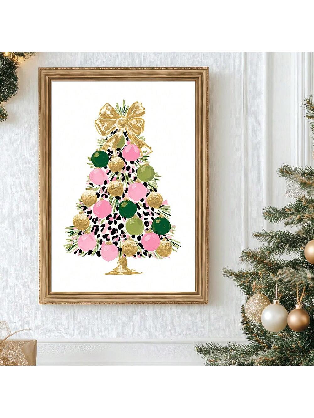 Elevate your holiday décor with this sophisticated leopard print Christmas tree poster, where timeless animal print meets festive elegance. The unframed canvas design features a striking gold bow accent that adds luxury and warmth to any room. Perfect for modern homes seeking a chic alternative to traditional holiday artwork, this piece combines contemporary style with seasonal charm. The versatile unframed format allows you to customize framing to match your existing décor, making it an ideal choice for li