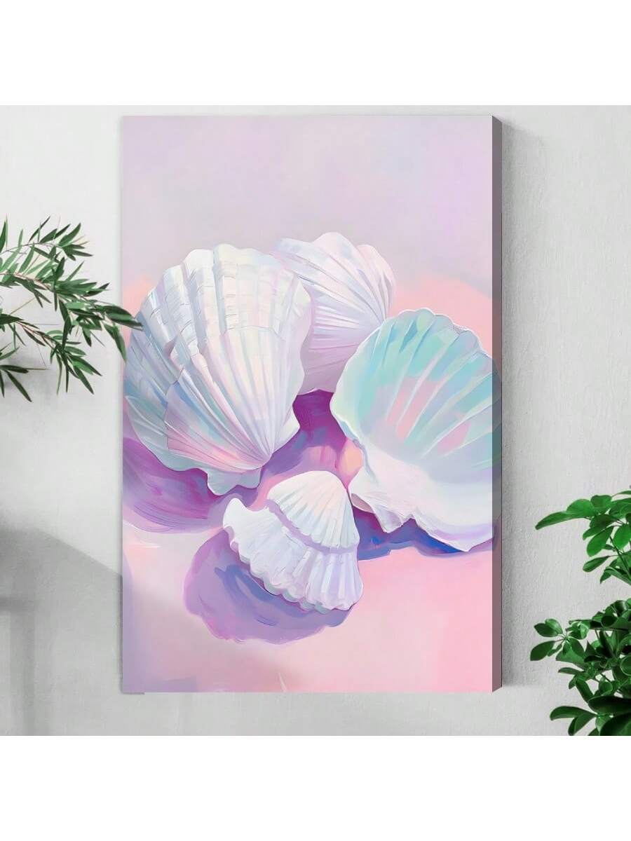 Add a touch of elegance to your home with this Chic Pastel Pink Sea Shell Canvas Art. Crafted with precision, this piece features subtle shades of pink that evoke the calming nature of the sea. Perfect for any coastal-themed room, this canvas art adds a sophisticated touch to your decor.