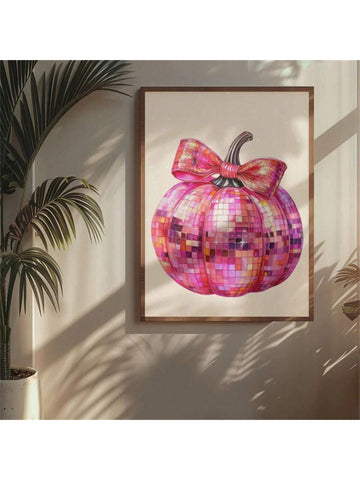 Elevate your Halloween decor with this Chic Pink Disco Pumpkin Canvas Poster. Featuring a unique blend of festive charm and modern style, this artwork adds a sophisticated yet playful touch to any space. Crafted on high-quality canvas, it ensures vibrant colors and lasting durability, making it a perfect statement piece for stylish seasonal decorating. Ideal for those seeking a contemporary twist on traditional Halloween themes.