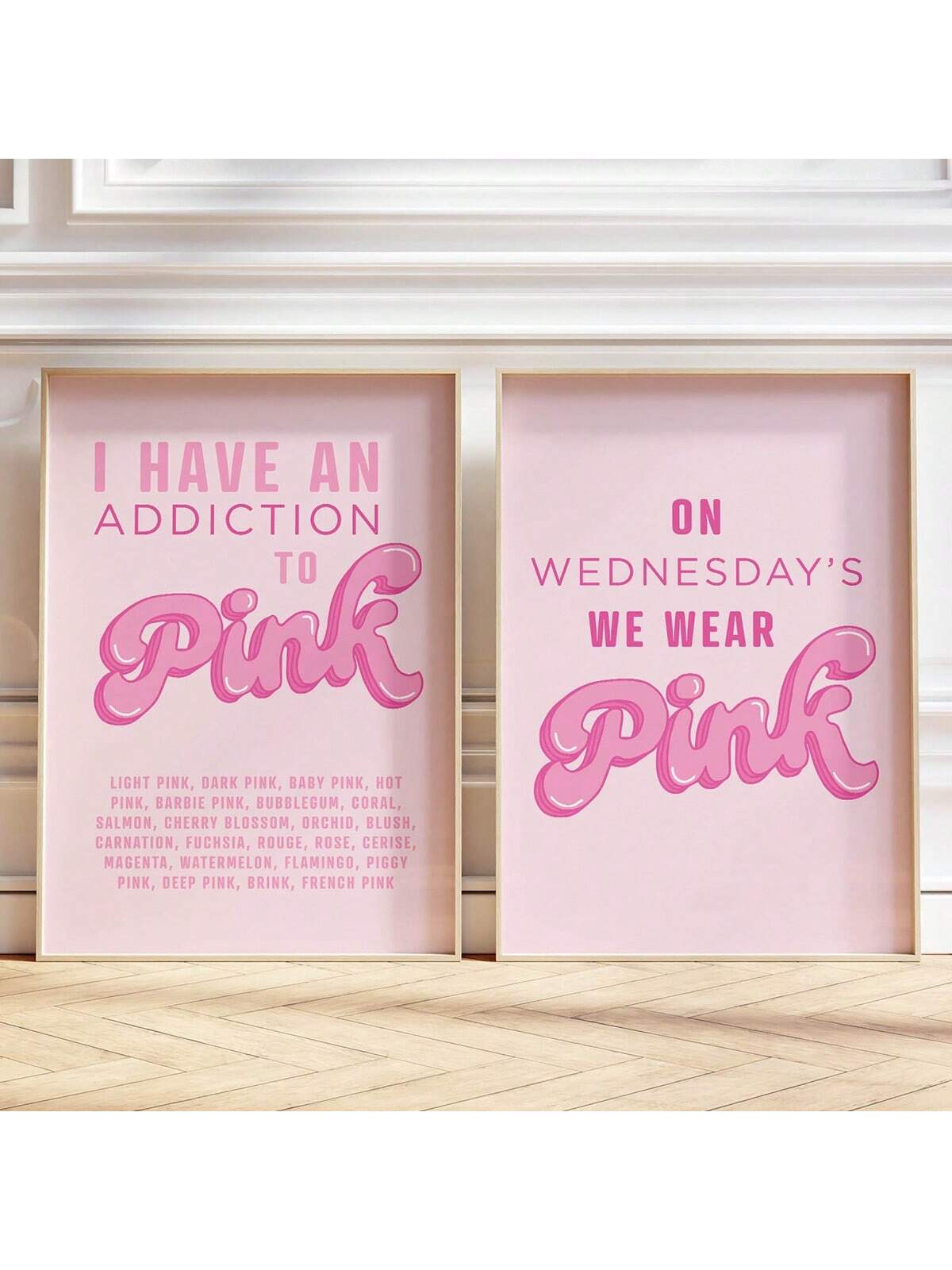 Elevate your living space with the Chic Pink Poster Set, featuring retro-inspired designs that bring a stylish, nostalgic vibe to any dorm or room. These high-quality prints combine vibrant pink tones with classic aesthetic elements, perfect for creating a trendy and personalized atmosphere. Easy to frame and display, this set offers a sophisticated way to refresh your decor with timeless charm and modern flair.