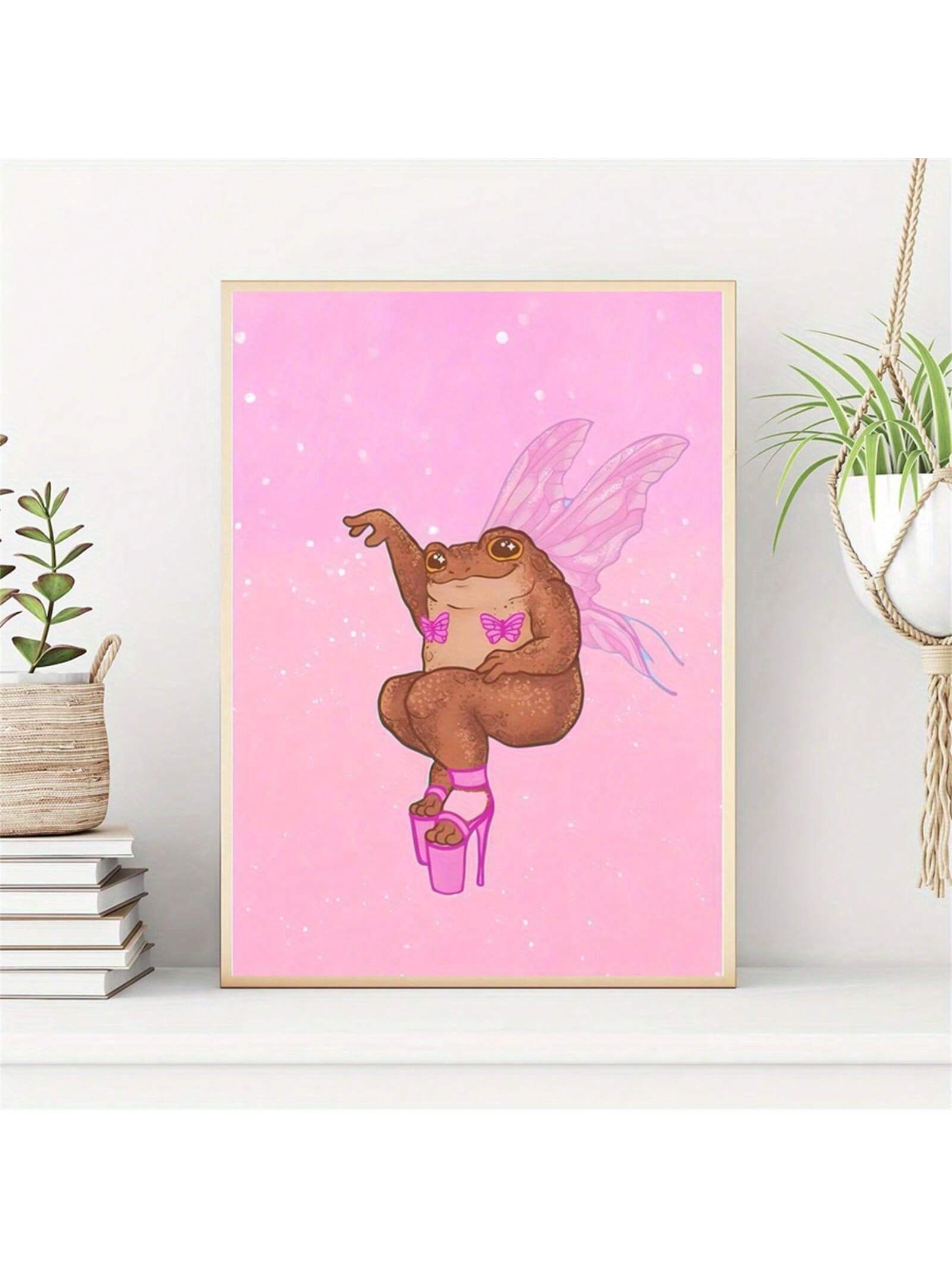 Elevate your space with the Chic Pink Toad Angel Canvas Art Print, a playful yet sophisticated piece featuring a humorous frog illustration. Perfectly suited for both home and office, this canvas adds a touch of whimsy while maintaining a stylish aesthetic. Its unique design serves as a conversation starter, bringing personality and charm to any room. Crafted for durability and visual appeal, this print complements contemporary decor with a lighthearted twist.