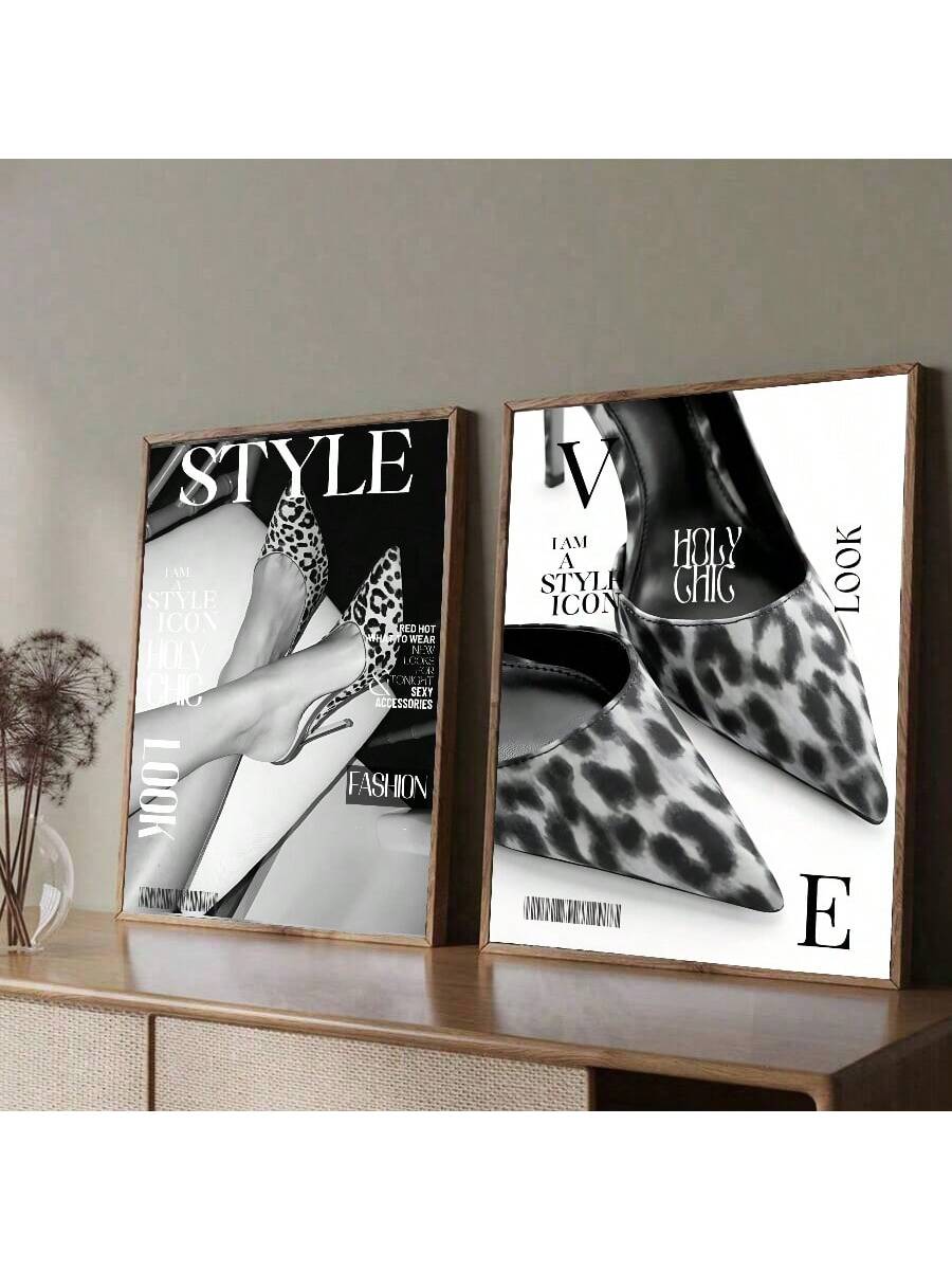 Add a touch of luxury to your home decor with our Chic Retro Magazine Wall Art. Featuring leopard print canvas posters, this piece combines modern design with timeless retro vibes. Elevate your space with a touch of sophistication and style.