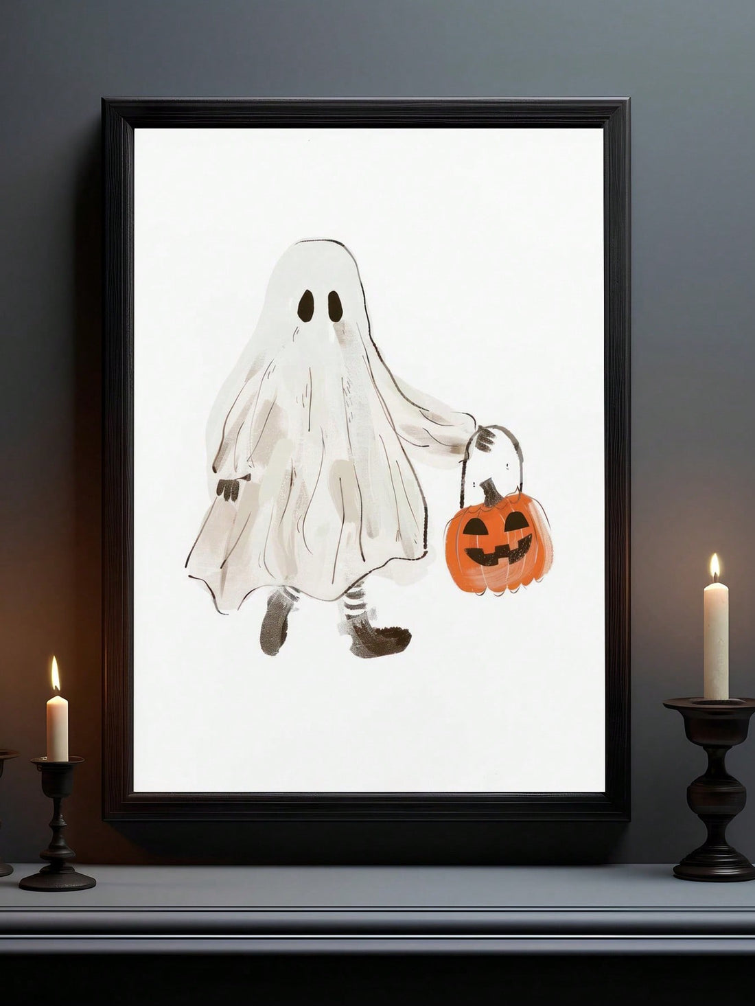 Elevate your seasonal decor with this Chic Spooky Pumpkin Canvas Wall Art, designed to bring a stylish Halloween vibe to kids' rooms and cozy fall spaces. Crafted with waterproof materials, this mural ensures durability and easy maintenance. Its expert design balances spooky charm with chic aesthetics, making it a perfect addition for creating a festive yet refined atmosphere.
