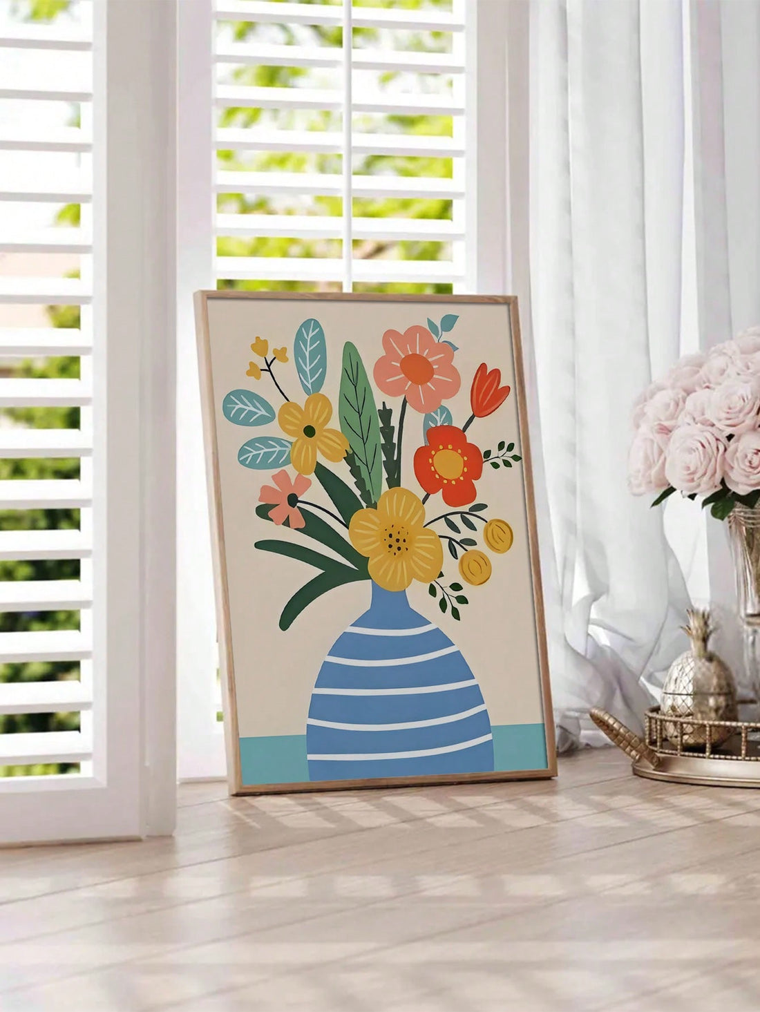 Enhance your home or office aesthetic with our Chic Vintage Floral Canvas Art. This minimalist wall decor adds a touch of elegance and sophistication to any space. Made from high-quality materials, it will last for years to come. Elevate your decor with our timeless and beautiful artwork.