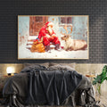 Transform your space into a winter wonderland with this captivating canvas wall art featuring a serene Christmas scene complete with majestic reindeer. Expertly crafted to capture the magic of the holiday season, this piece brings festive warmth to any room—whether displayed above your sofa, beside your bed, or as a focal point in your living area. The rich, detailed imagery creates an inviting atmosphere that resonates with both traditional and contemporary décor styles. 