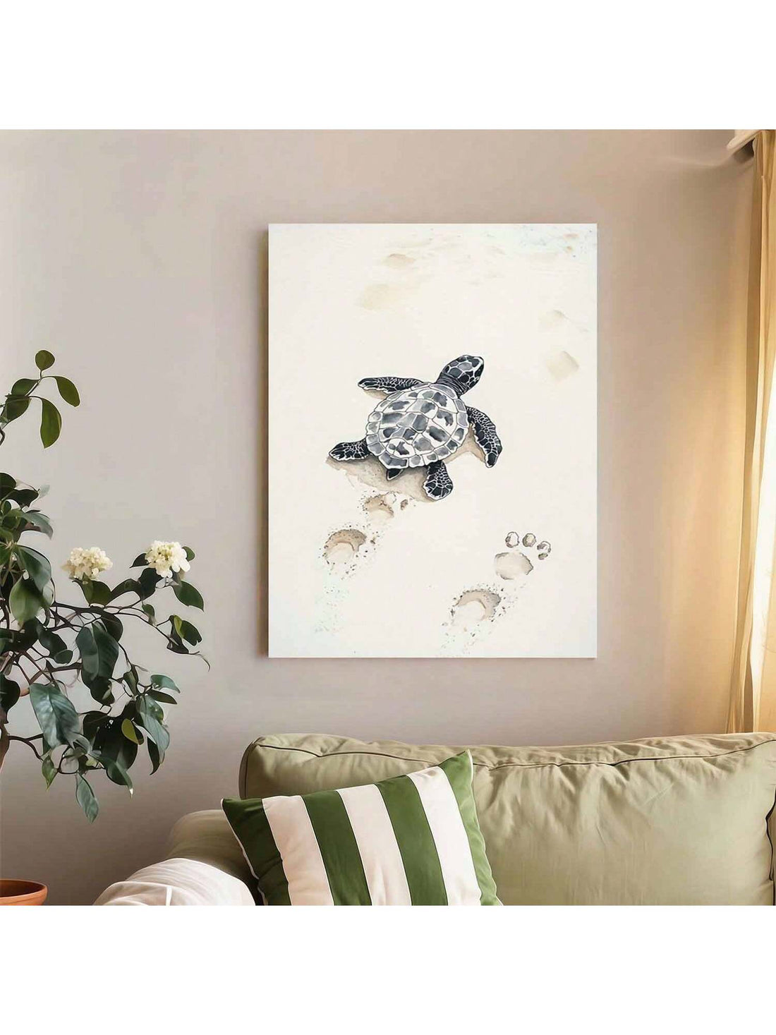 Elevate your interior design with this sophisticated turtle canvas art print, a timeless piece that brings natural elegance to any space. Rendered in classic style, this framed wall poster captures the serene beauty of these remarkable creatures with refined artistic detail.