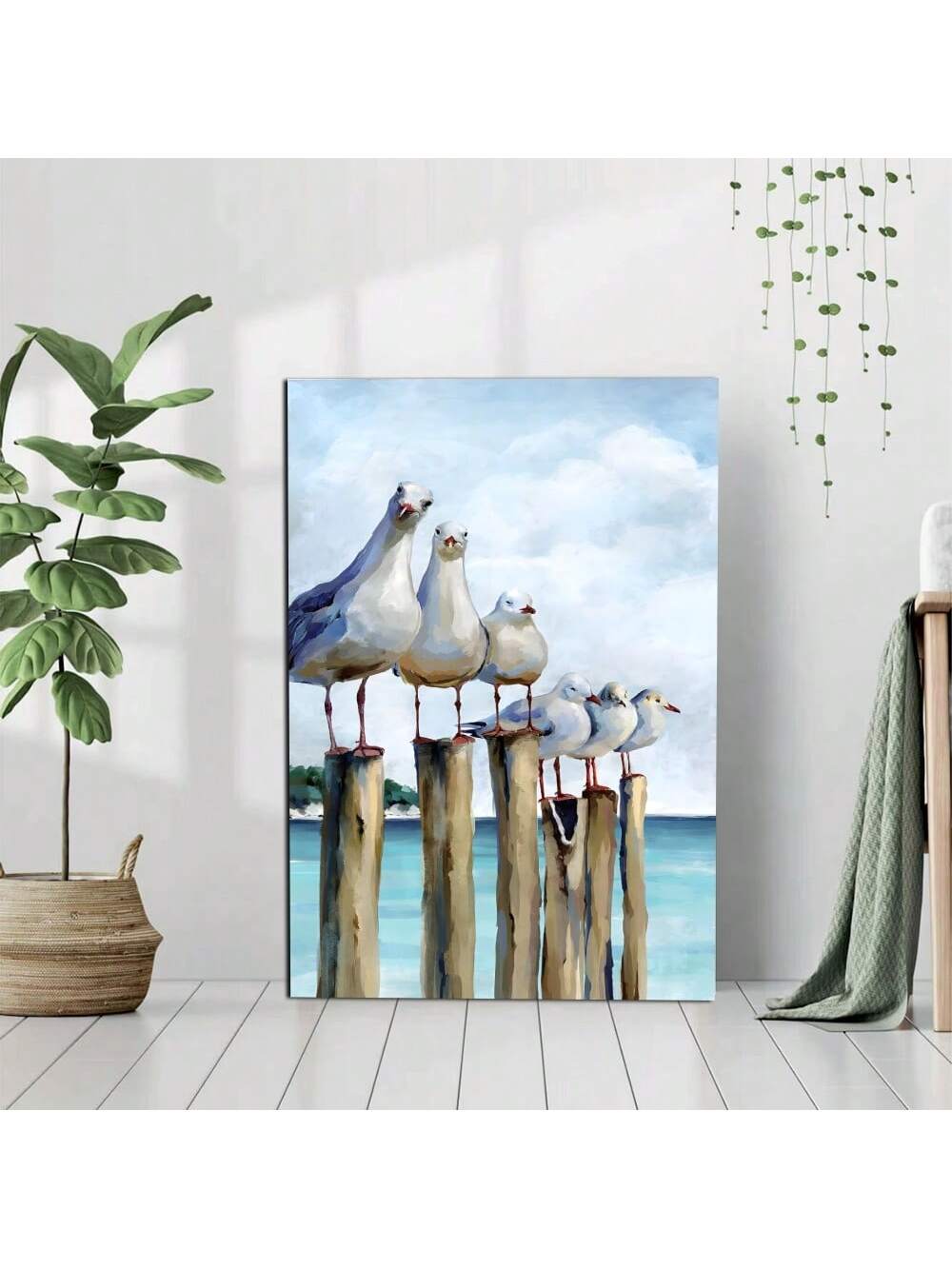 Enhance your coastal-inspired decor with our Coastal Serenity: Framed Sea Bird Canvas Artwork. Made with high-quality materials, this piece features a stunning sea bird design that will add a touch of tranquility to any room. Perfect for those who love the beach and ocean, this artwork will bring a sense of serenity to your home.