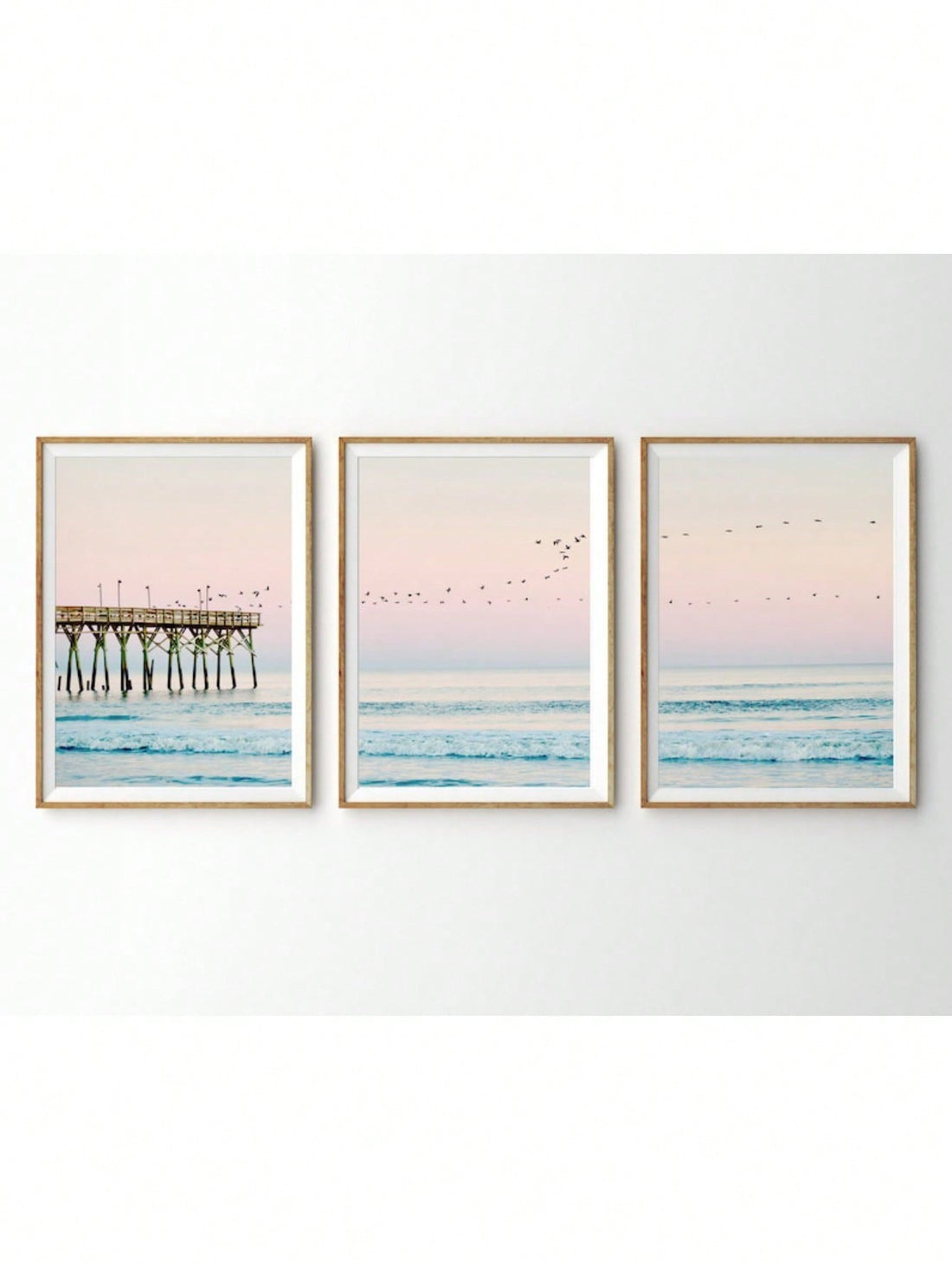 Elevate your living or bedroom space with the Coastal Serenity set, featuring three expertly crafted ocean sunset prints. These artworks capture the calming hues and tranquil ambiance of the seaside at dusk, providing a sophisticated and harmonious focal point. Perfect for creating a serene atmosphere, this set blends effortlessly with modern and coastal interior styles to enhance your decor with refined elegance.