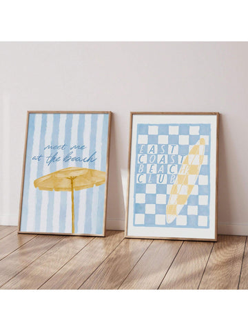 Capture the essence of summer with this Retro "Meet Me At The Beach" canvas art. Designed to evoke nostalgic coastal charm, it adds a timeless, inviting touch to any space. Perfect for enhancing your summer decor, this piece blends vintage style with vibrant colors, creating a warm and welcoming atmosphere that complements beach-themed interiors effortlessly.