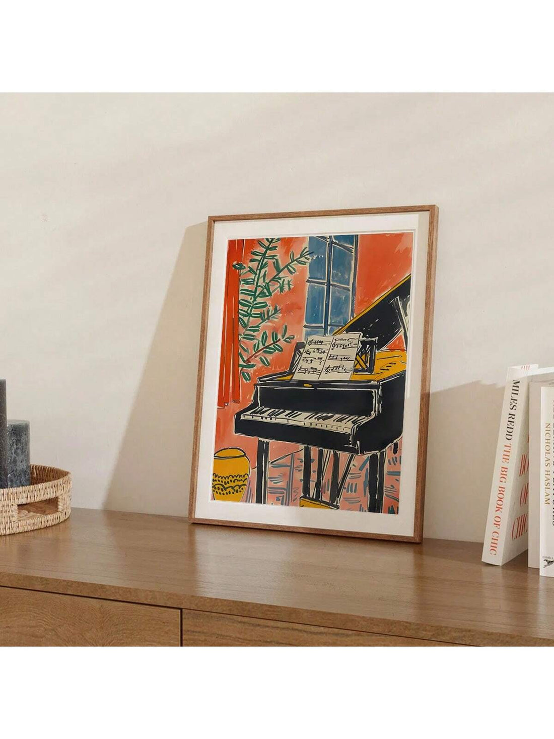 This modern canvas art print featuring a colorful abstract design is a beautiful addition to any home or restaurant decor. The vibrant colors and dynamic composition will add a touch of energy and vitality to your space. Hang it unframed for a sleek and contemporary look.