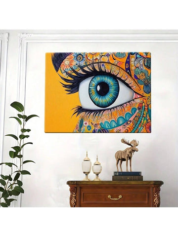Elevate your space with this Colorful Abstract Eye Canvas Wall Art, blending modern floral elements with striking abstract design. Perfect for both home and office, this piece adds a sophisticated yet vibrant touch to any room. Crafted to inspire creativity and enhance ambiance, it serves as a unique focal point that complements contemporary décor styles.