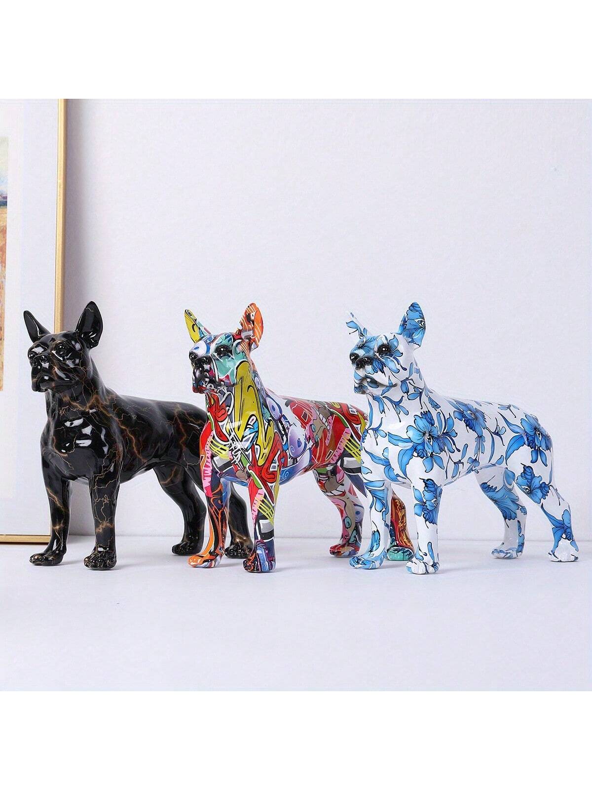 Add a touch of whimsy to your home or office with this charming Colorful Boston Terrier Resin Figurine. Expertly crafted, this figurine features vibrant colors and intricate details that capture the essence of this beloved breed. Perfect for dog lovers and collectors alike, this figurine is sure to bring joy and character to any space.