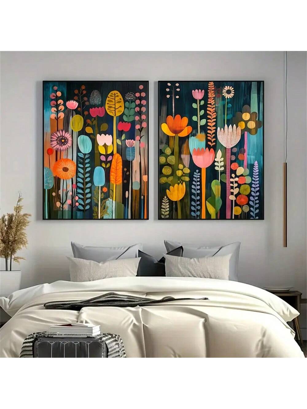 Transform your space with these stunning botanical floral wall art prints featuring vibrant abstract watercolor designs. Each piece captures the natural beauty of flowers through contemporary artistic expression, bringing sophisticated color and movement to any room. Perfect for living rooms, bedrooms, or offices, these prints add visual interest while maintaining an elegant aesthetic.