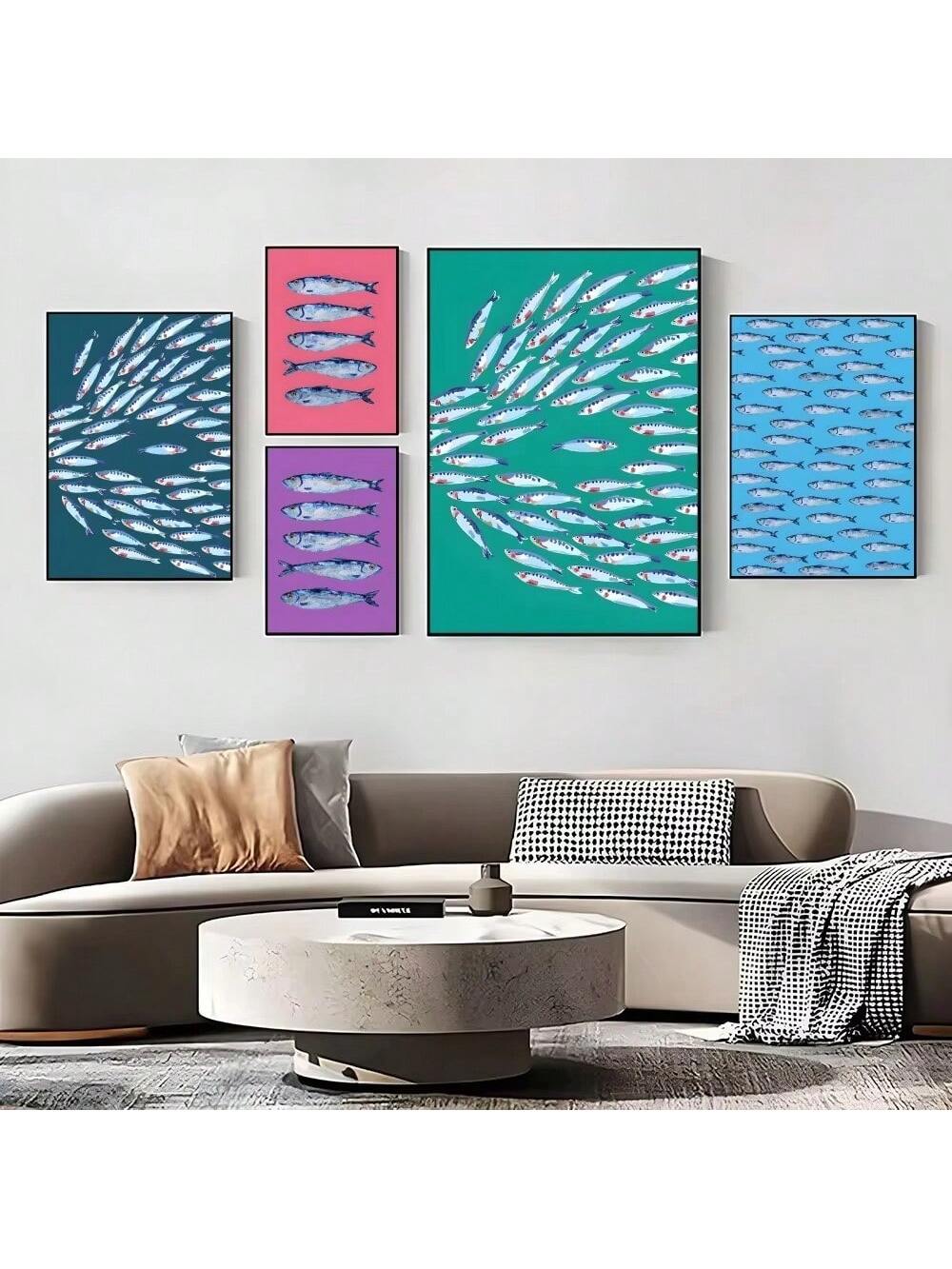 Bring vibrant underwater scenes into your living space with this Colorful Marine Life Wall Art collection. These frameless posters highlight detailed marine animals in rich hues, perfect for enhancing modern interiors. Their edge-to-edge design ensures a seamless look, adding depth and color without overwhelming your décor. Ideal for marine enthusiasts and lovers of contemporary style, these prints elevate any room with an expert blend of art and nature.