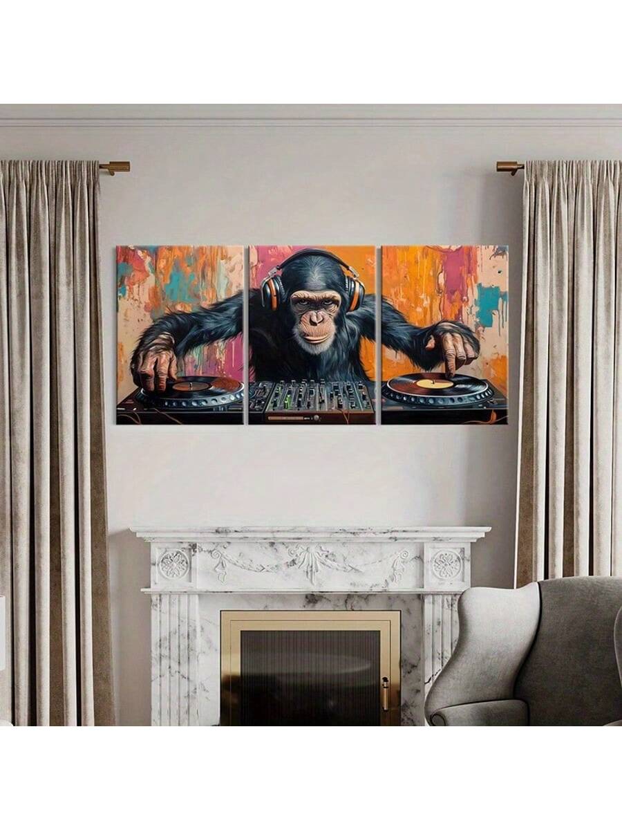 Elevate your space with the Colorful Monkey DJ Canvas Art Set, featuring vibrant, expertly framed prints that bring energy and personality to any room. Perfect for living rooms, bedrooms, or offices, this set combines bold colors and dynamic design to create a striking focal point. Crafted with high-quality materials, it ensures lasting durability and vivid detail, making it an ideal choice for those seeking unique, contemporary wall decor.