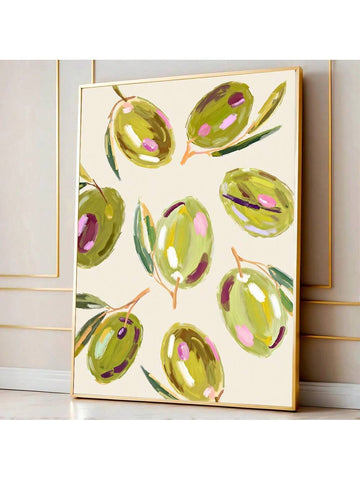 Elevate your kitchen decor with this Colorful Olives Canvas Print, designed to complement a modern farmhouse aesthetic. Featuring a minimalist yet vibrant depiction of olives, this artwork adds a fresh, natural touch to your space. Its clean lines and balanced color palette make it an ideal choice for enhancing contemporary kitchens with subtle sophistication. Durable and easy to hang, this canvas print seamlessly blends style and simplicity for a refined culinary environment.