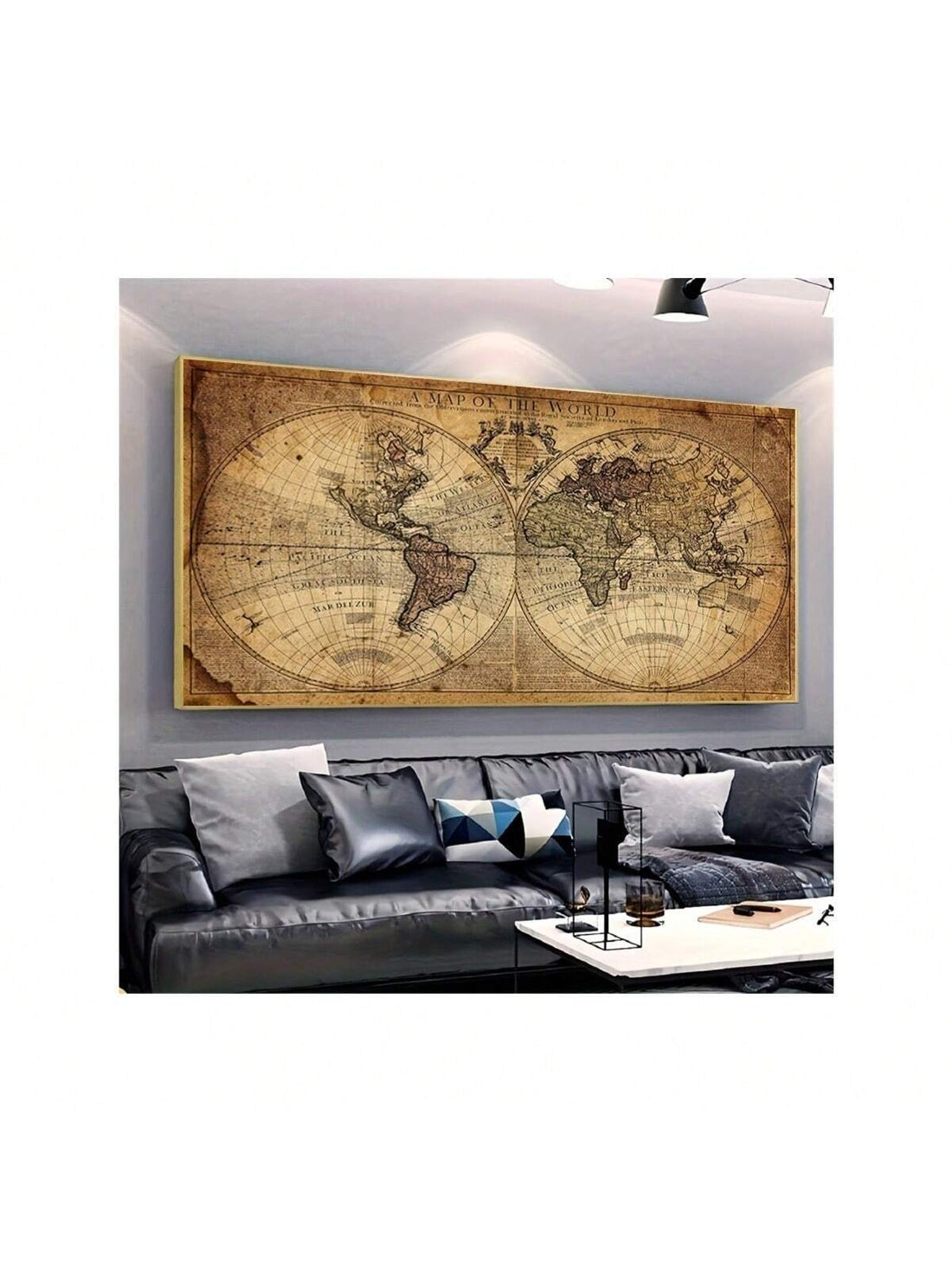 Elevate your space with this Colorful Vintage Abstract World Map Canvas Art Print. Featuring a frameless design, it blends artistic flair with geographic charm, making it an ideal statement piece for homes, offices, or creative environments. The vibrant colors and abstract style add depth and character, while the durable canvas ensures lasting quality. Perfect for those seeking a sophisticated yet unique wall decor or a thoughtful gift for art and travel enthusiasts.