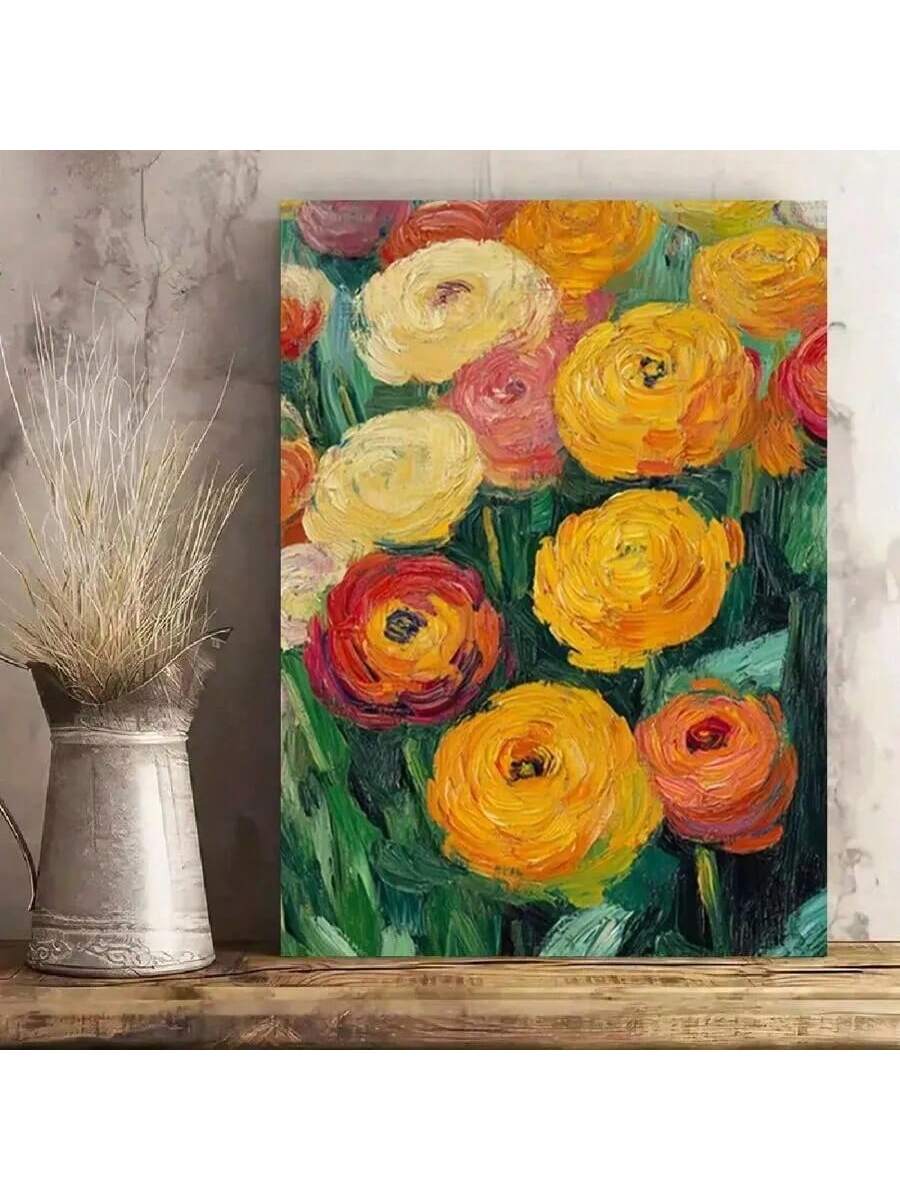 Add a touch of retro charm to your living room or bathroom with this Colorful Vintage Marigold Flower Framed Poster. Featuring vibrant marigold blooms in a classic vintage style, this framed artwork enhances any space with nostalgic elegance. Its rich colors and detailed design create a warm, inviting atmosphere, making it an ideal choice for those seeking timeless wall decor that complements both modern and traditional interiors. Durable framing ensures lasting beauty and easy installation.