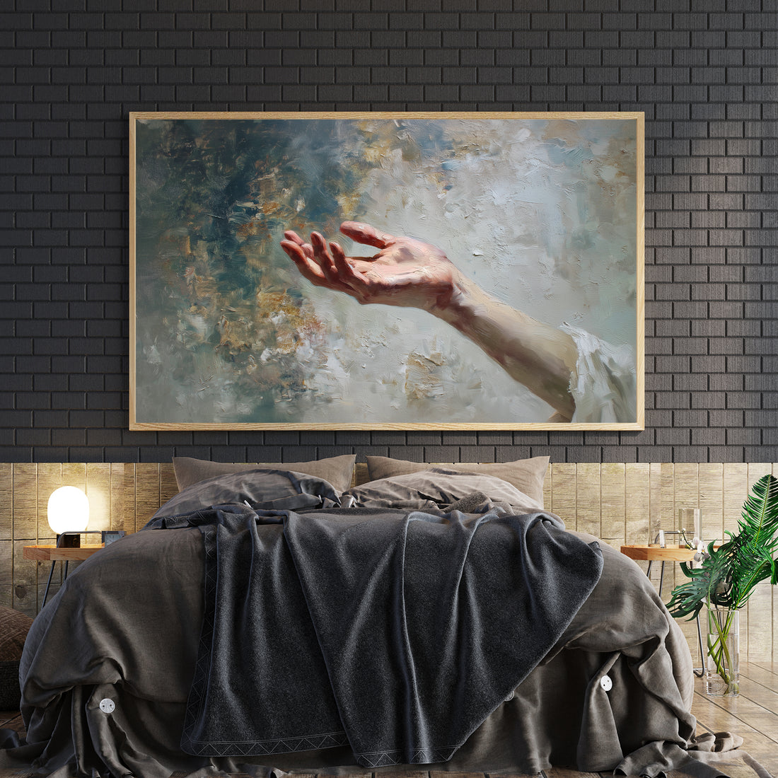 Transform your living space with this striking contemporary abstract canvas art piece. Rendered in an expressive oil painting style, this work features bold brushstrokes and dynamic color compositions that command attention without overwhelming your décor. Ideal for anchoring a living room wall, creating visual interest above a sofa, or adding sophisticated character to a bedroom, this versatile piece adapts seamlessly to modern and eclectic interiors.